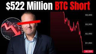 URGENT: BITCOIN WHALE INCREASED SHORT TO $522 MILLION!!!