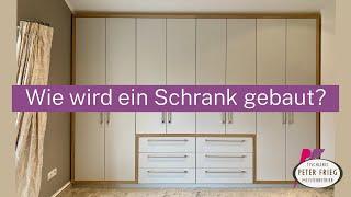 Wie wird ein Schrank gebaut? | Fertigungsvideo Tischlerei Peter Frieg