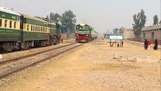 Three Train Crossings on Same Day | Rawalpindi Express vs Others | Pakistan Railways