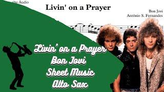 Livin' on a Prayer - Bon Jovi [SheetMusic] Alto Sax PlayAlong