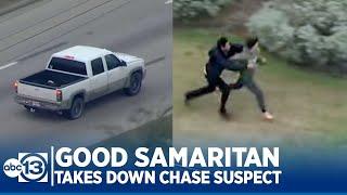 Good Samaritan helps take down chase suspect in NW Harris County