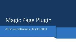 Understanding Every Tool Inside of Magic Page Plugin + Best Deal Ever