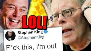 Elon Musk DESTROYS Stephen King So HILARIOUSLY That He LEAVES TWITTER!