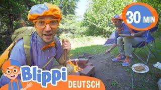 Blippi geht campen ️ | Blippi Deutsch - | Abenteuer und Videos für Kinder