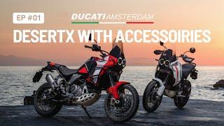 Ducati DesertX with lots of accessories