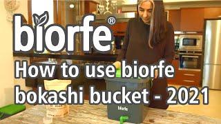 How to use biorfe bokashi bucket / biorfe bokashi composting / bokashi bran / [2021]