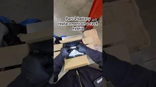 Part 2 Auxiliary battery replacement on a 2018 Toyota RAV4 hybrid #battery  #mechanic  #toyota