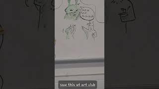 art club #whiteboard #doodles #alien #alienmemes