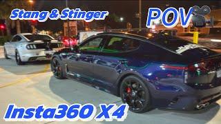 Stang & Stinger, car POV / Short video #insta360 X4 #carcruise #carvideo