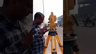 Total station  using by surveyor. #youtubeshorts #civilengineering #civilguruji #survey work