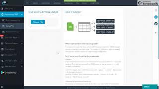How can we send Personalized SMS by uploading a CSV file in MSGclub's user panel-English