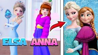 KARLAR ÜLKESİ ELSA VE ANNA OLDUK  ROBLOX DRESS TO IMPRESS | KÜBRA NİSA