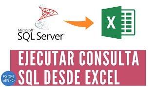 Execute a SQL Query in Excel and import data to Table @EXCELeINFO