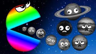 Only Hungry Rainbow Planets | Best Planet Compilation for Baby | Planets, Games, Entertainment