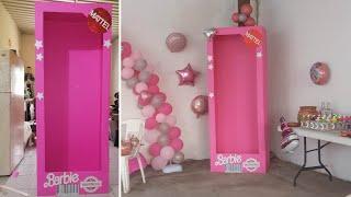 cómo hacer caja de Barbie para decoración