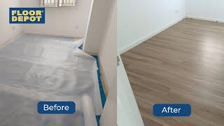 SPC Flooring 1 day quick installation with interlocking system