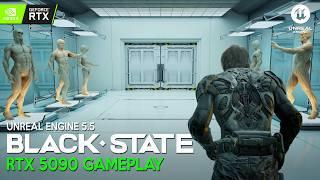 BLACK STATE First RTX 5090 Gameplay | BRUTAL REALISTIC Game like Metal Gear Solid in Unreal Engine 5