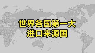 世界各国最大进口来源国【笑哥地图】