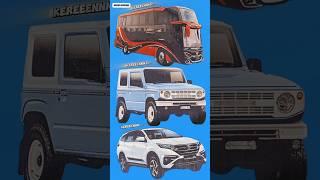 MOBIL BIG BUS, MOBIL SUZUKI JIMNY DAN MOBIL TOYOTA RUSH #shorts