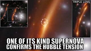 First of Its Kind 3x Lensed Supernova Confirms the Hubble Tension