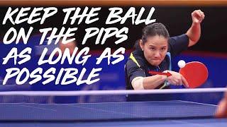 Backhand Shaving Technique with Yang Xiaoxin | Table Tennis Tutorial