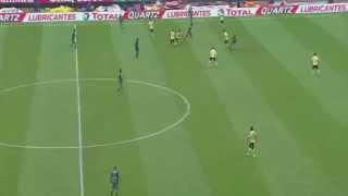 Golazo De Media Cancha De Osvaldo Martinez América Vs Jaguares 5-0 14/02/2015