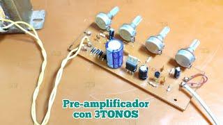 Exelente Preamplificador Con 3 TONOS casero