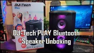 DJ Tech PLAY Bluetooth Speaker Unboxing