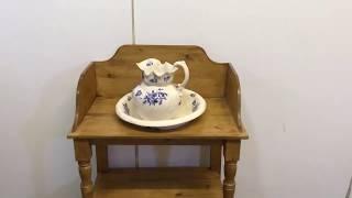 Small Old Pine Washstand - Pinefinders Old Pine Furniture Warehouse