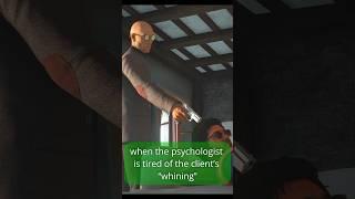 When the psychologist is tired of the client’s “whining” #hitman #killer #action