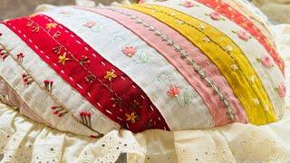 Transform Old Fabrics into Beautiful Home Decor with Handwork | DIY #4