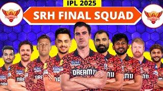 IPL 2025 - Sunrisers Hyderabad Full & Final Squad | SRH Team 2025 Players List | SRH 2025 Squad