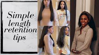 Simple Length Retention Tips - How I got BACK to Butt Length Hair || Klassically Kept