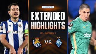 Real Sociedad vs. Dynamo Kyiv: Extended Highlights | UEL League Phase MD 6 | CBS Sports Golazo