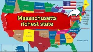 Massachusetts the richest state in the USA