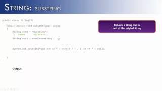 String Part 3: substring (Java)