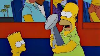 The simpsons Homer steals the Super Bowl trophy