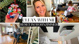 CLEAN WITH ME - RESET im Wohnzimmer - Abschied von der Weihnachtsdeko