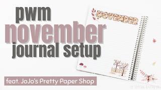 PLAN WITH ME - Setting up my Journal for November 2024