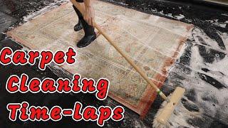 Watch This Flood Damaged Rug Get Cleaned In 5 Minutes!  Rug spa ep2 #rugcleaning #satisfying #asmr