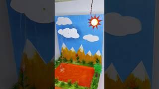 water cycle working model | water cycle working model for school science fair project #science #diy