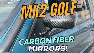 My MK2 Golf gets CARBON FIBER MIRRORS!