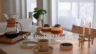 Morning Diaries I Cozy  Weekend Morning with Coffee, Bilberry buns and delicious meal I Slow Living