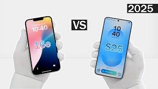 Samsung Galaxy S25 VS Apple iPhone 16e I Unboxing & Performance Test