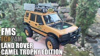 Driving A Tiny British Jeep In My Garden - FMS FCX24M Land Rover Camel Trophy Edition