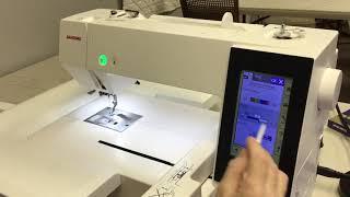 Always In Stitches Janome 500e embroidery machine tutorial