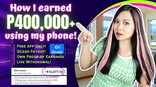 Earn GCash Using Your Phone with this Free App! Live Withdrawal!