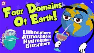 FOUR DOMAINS OF THE EARTH | Atmosphere | Lithosphere | Hydrosphere | Biosphere | Dr Binocs Show