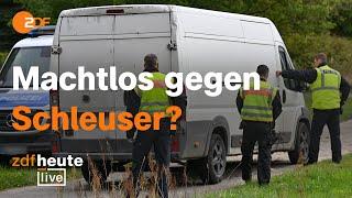 Illegale Migration und Grenzkontrollen: So läuft das Geschäft der Schleuser | ZDFheute live