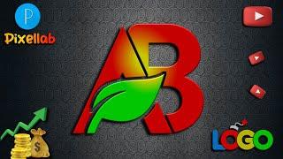 Ab logo design | Ab logo design with Pixellab | Ab letter logo design tutorial | Logo design